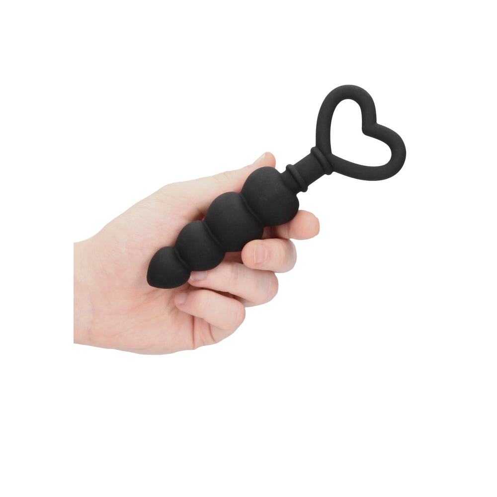 Ouch Silicone Anal Love Beads Black - Eroticon Ltd