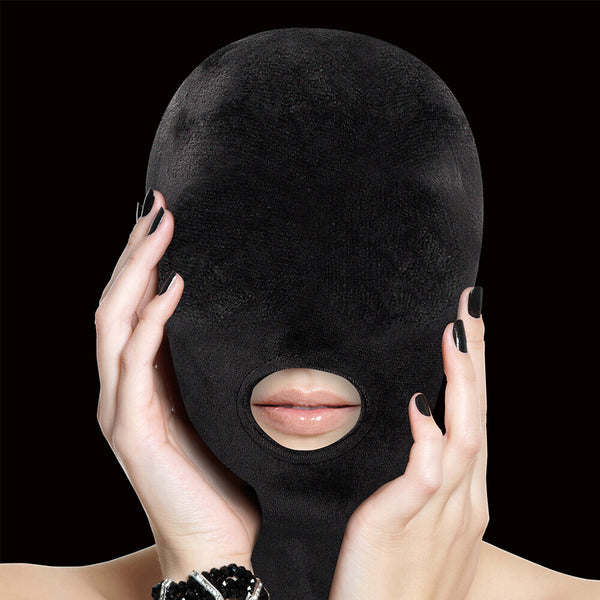 Ouch Velvet Mask With Mouth Opening - Eroticon Ltd