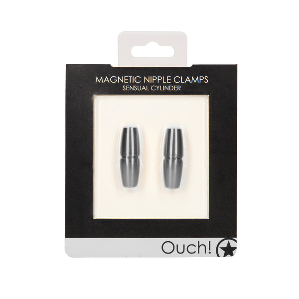 Ouch Magnetic Sensual Cylinder Nipple Clamps - Eroticon Ltd