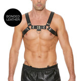 Ouch Chest Bulldog Harness Black Large to Xlarge - Eroticon Ltd