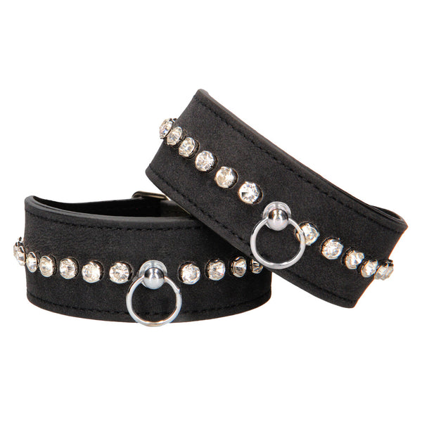 Ouch Diamond Studded Ankle Cuffs - Eroticon Ltd