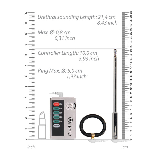 Ouch E Stimulation Urethral Sounding Set - Eroticon Ltd