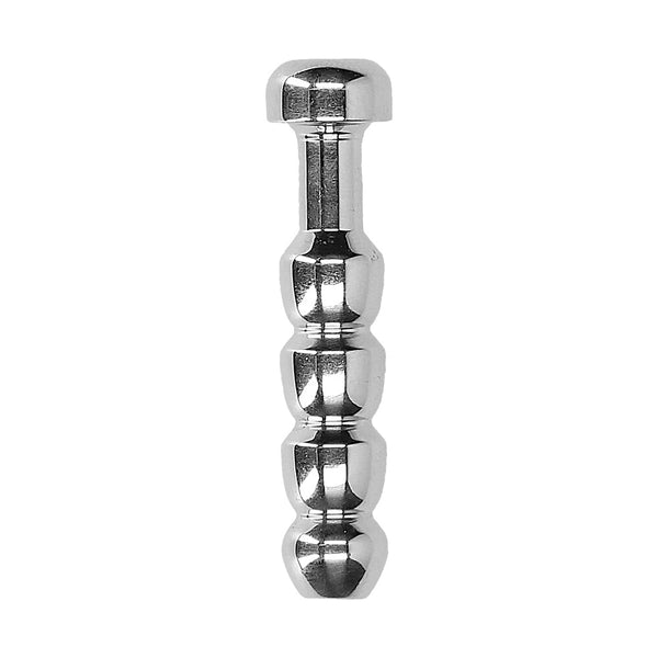 Ouch Urethral Sounding Stainless Steel Ridged Plug - Eroticon Ltd