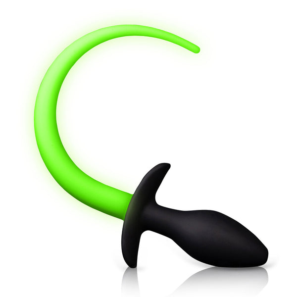 Glow In The Dark Puppy Tail Butt Plug - Eroticon Ltd