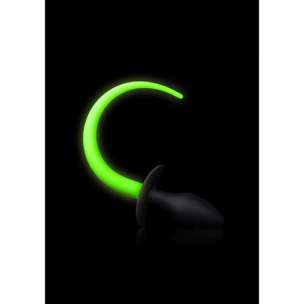 Glow In The Dark Puppy Tail Butt Plug - Eroticon Ltd