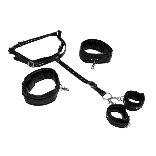 Body Harness with High and Hand Cuffs - Eroticon Ltd