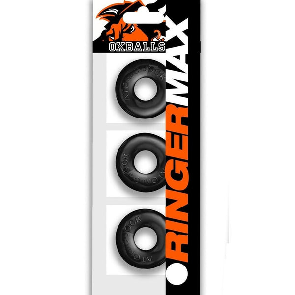 Oxballs Ringer Max Cockring 3 Pack Black - Eroticon Ltd