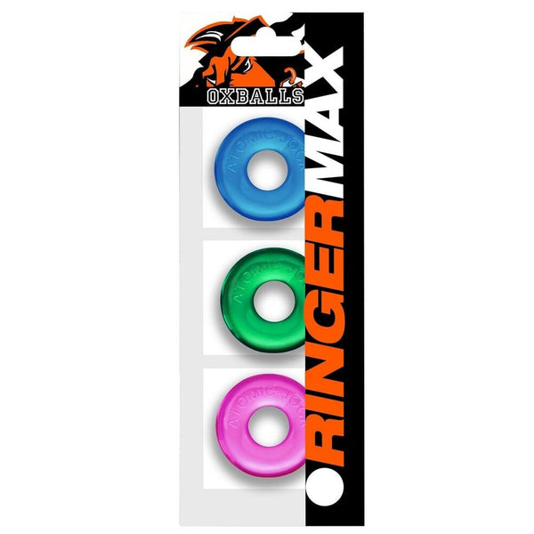 Oxballs Ringer Max Cockring 3 Pack Coloured - Eroticon Ltd