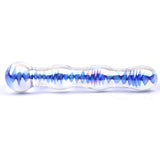 Blue Wavy Glass Dildo - Eroticon Ltd