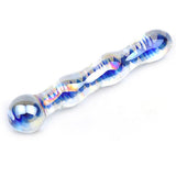 Blue Wavy Glass Dildo - Eroticon Ltd