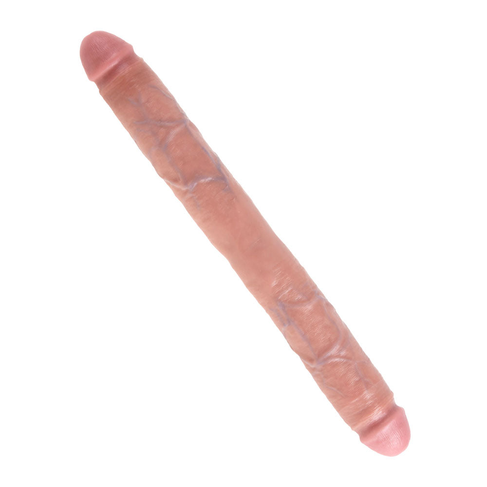 King Cock 16 Inch Thick Double Dildo flesh - Eroticon Ltd