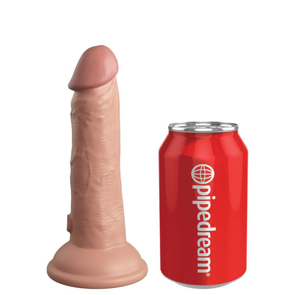 King Cock Elite 6 Inch Dual Density Dildo Caramel - Eroticon Ltd