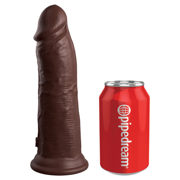 King Cock Elite 8 Inch Dual Density Cock Flesh Brown - Eroticon Ltd