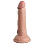 King Cock Elite 6 Inch Dual Density Vibrating Cock Flesh Pink - Eroticon Ltd