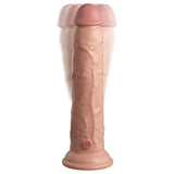 King Cock Elite 9 Inch Dual Density Vibrating Cock Flesh Pink - Eroticon Ltd