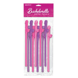 Bachelorette Party Favors 10 Pecker Straws Pink And Purple - Eroticon Ltd