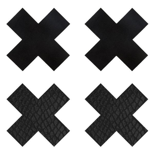 Peekaboo Pasties Classic Black X - Eroticon Ltd
