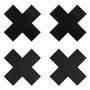 Peekaboo Pasties Classic Black X - Eroticon Ltd