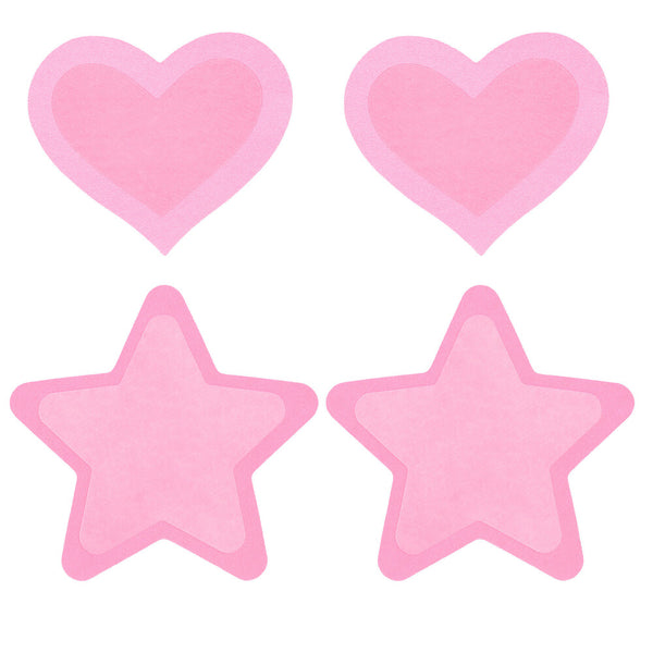 Peekaboo Pasties Hot Pink Glow in the Dark - Eroticon Ltd