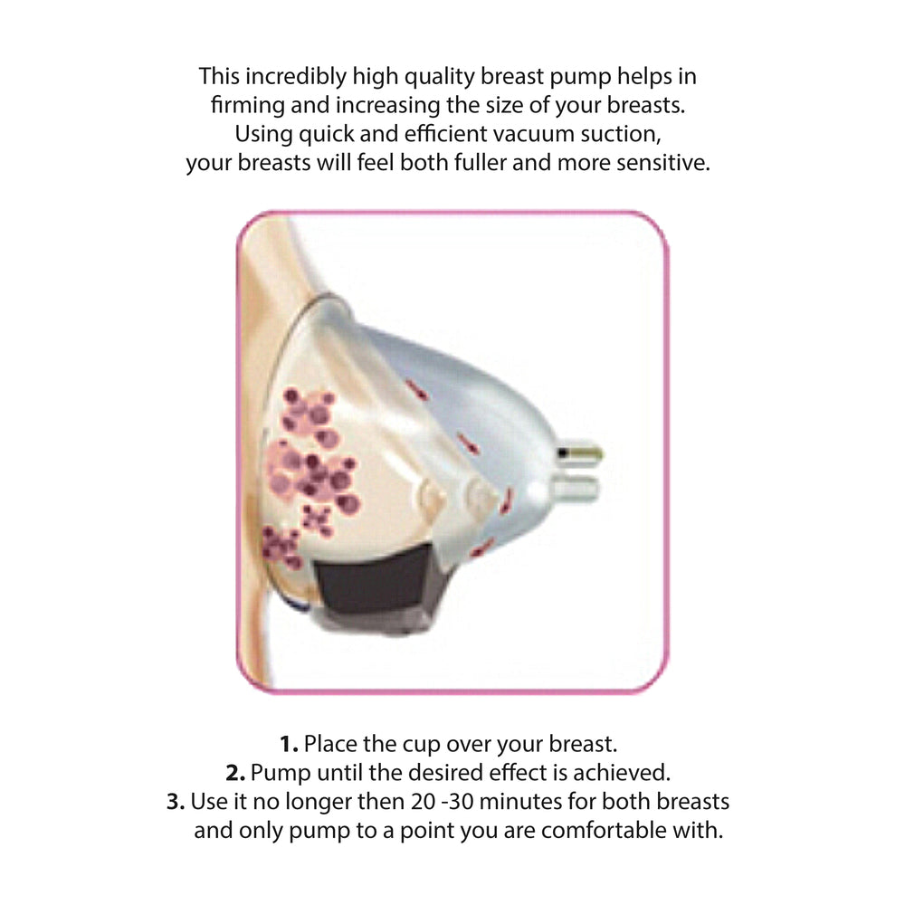 Pumped Breast Pump Medium Rose Gold - Eroticon Ltd