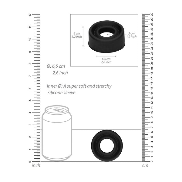 Pumped Black Silicone Pump Sleeve - Eroticon Ltd