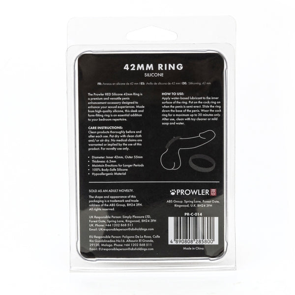 Prowler Red Silicone 42mm Ring - Eroticon Ltd