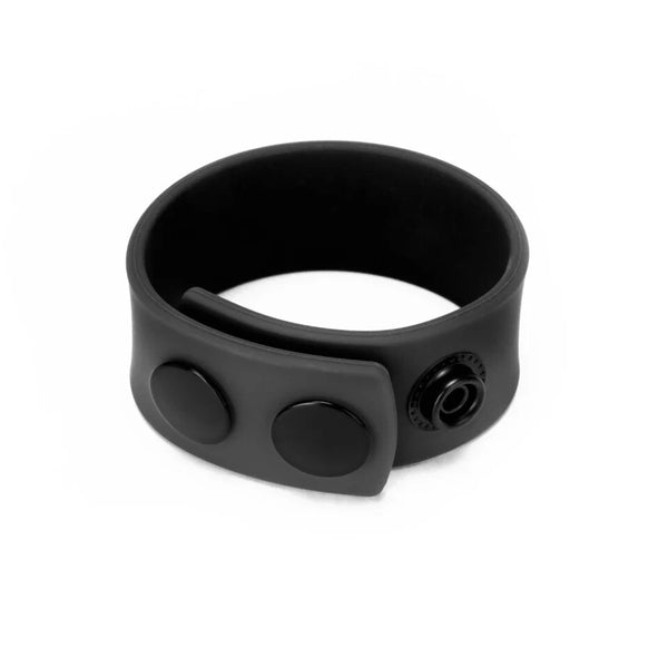 Prowler Red Silicone Adjustable Cock Strap Black - Eroticon Ltd