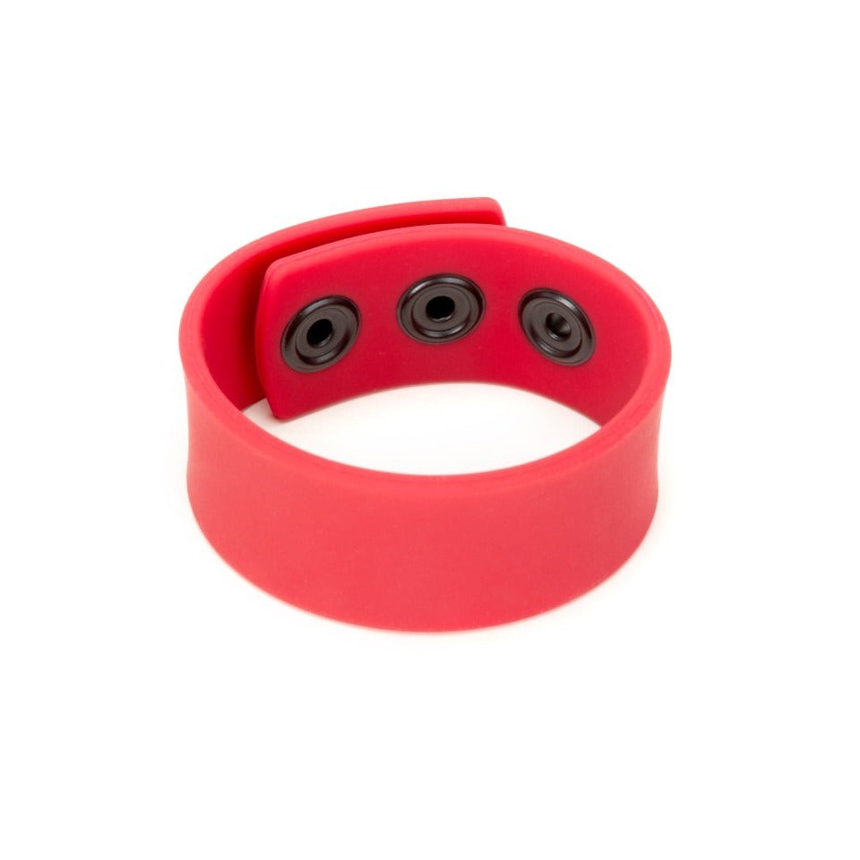 Prowler Red Silicone Adjustable Cock Strap Red - Eroticon Ltd