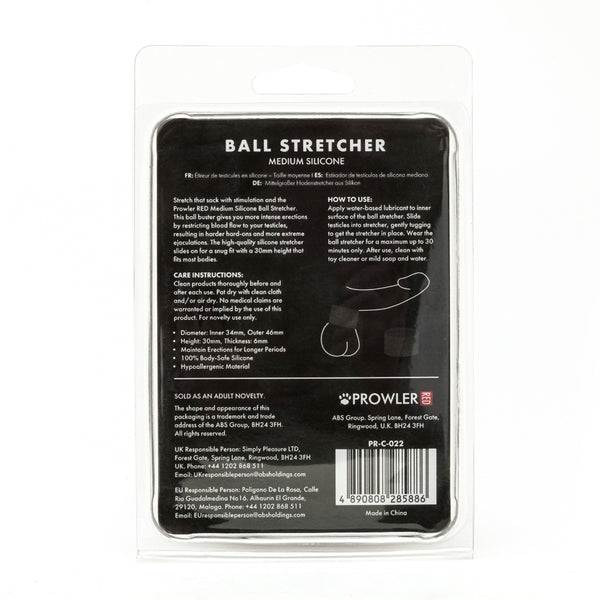 Prowler Red Medium Silicone Ball Stretcher - Eroticon Ltd