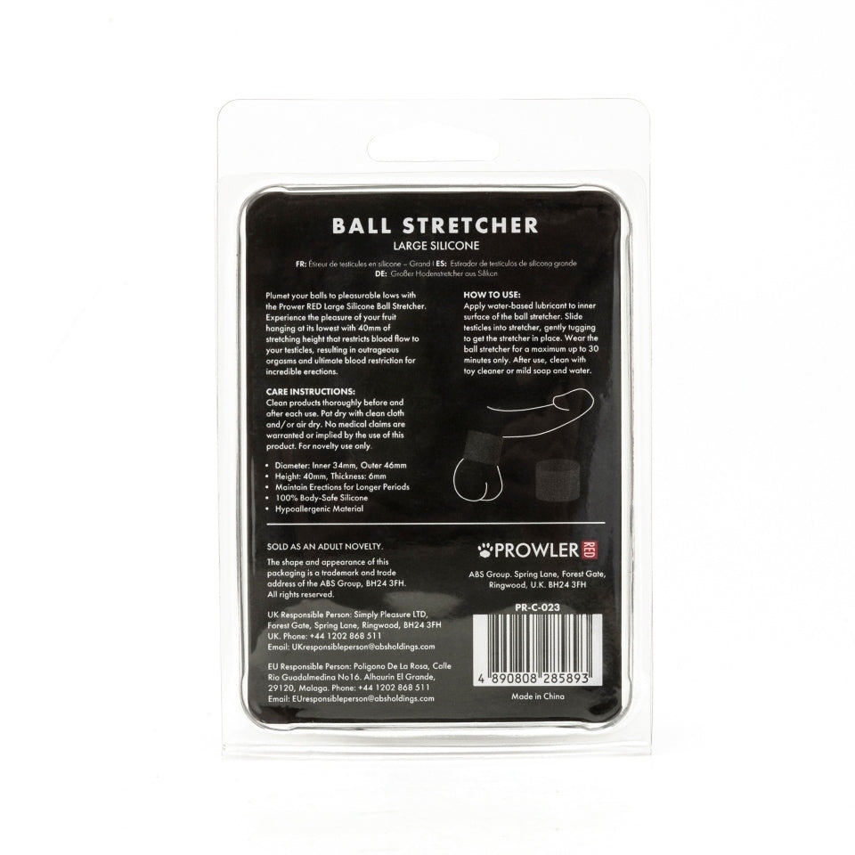 Prowler Red Large Silicone Ball Stretcher - Eroticon Ltd