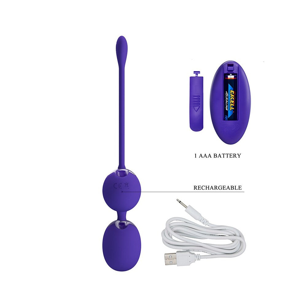 Pretty Love Willie Youth Kegel Balls Remote Control - Eroticon Ltd