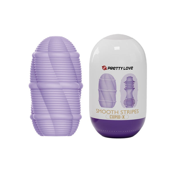 Pretty Love Cupid X Smooth Stripes Masturbator - Eroticon Ltd