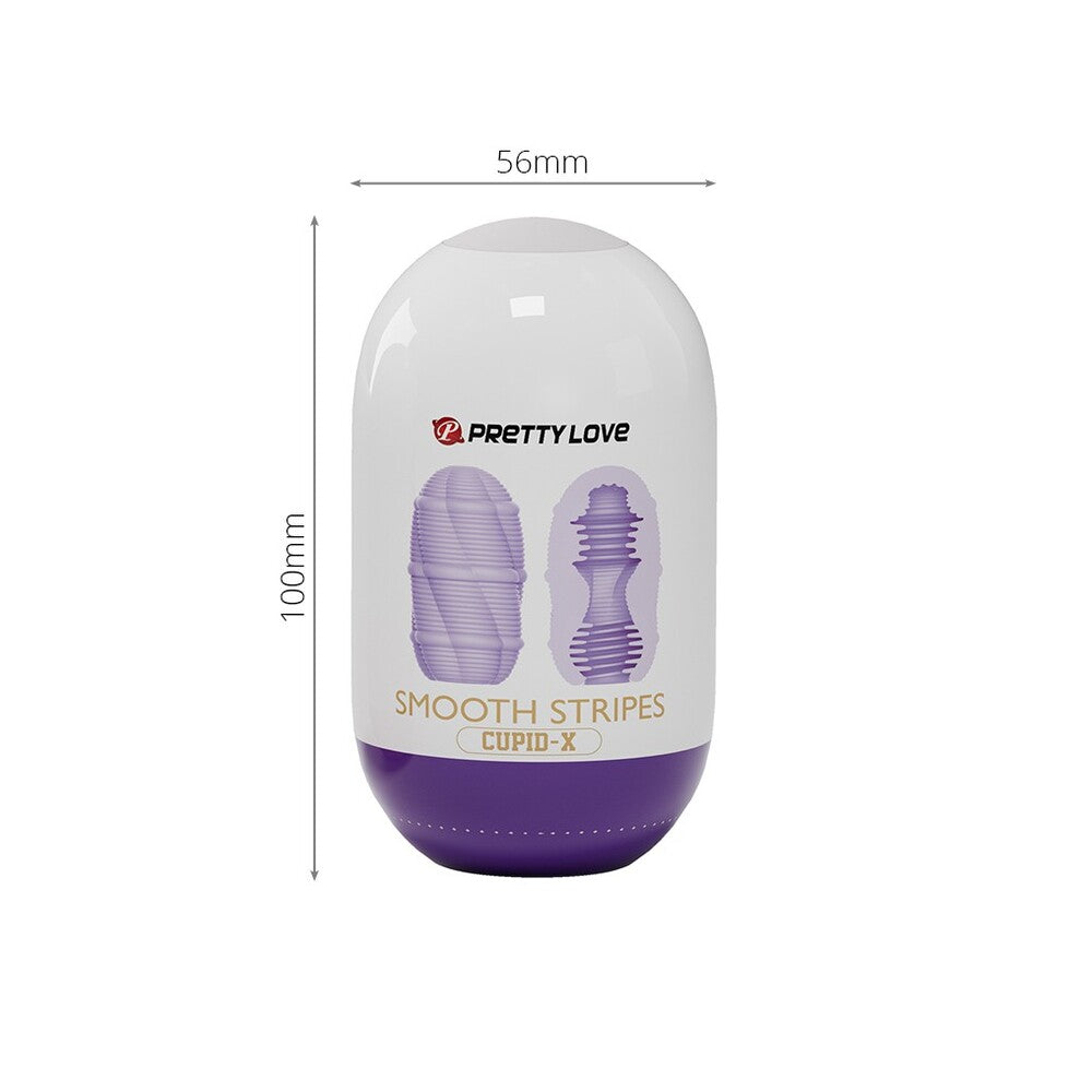 Pretty Love Cupid X Smooth Stripes Masturbator - Eroticon Ltd