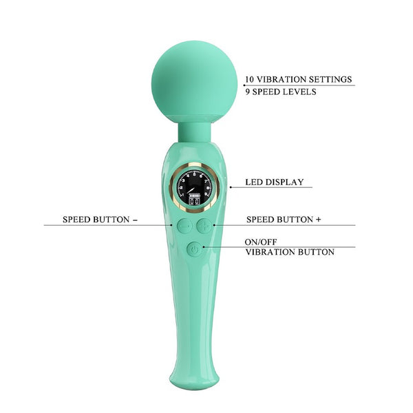 Pretty Love Skyler Wand With LED Display - Eroticon Ltd