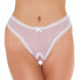 White Open Crotch GString - Eroticon Ltd