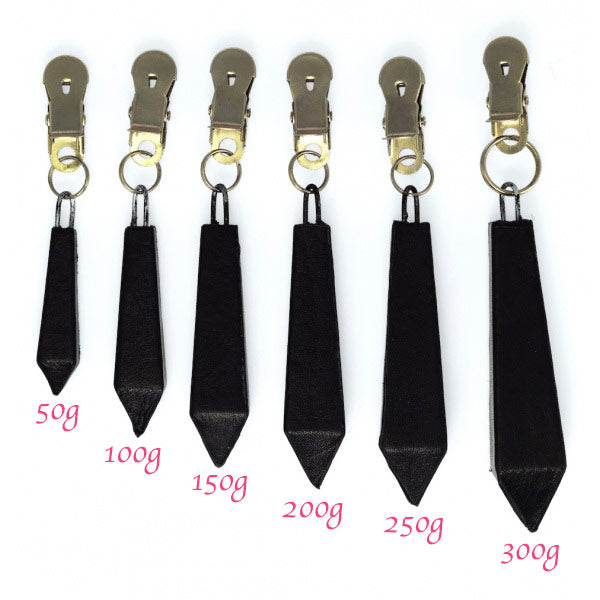 Long Nipple Clamps With Weight 200g - Eroticon Ltd