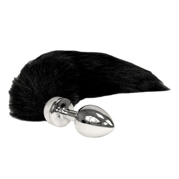 Small Butt Plug With Black Tail - Eroticon Ltd