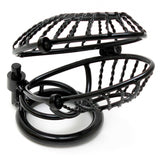 Opening Metal Male Chastity Device With 2 Padlocks - Eroticon Ltd