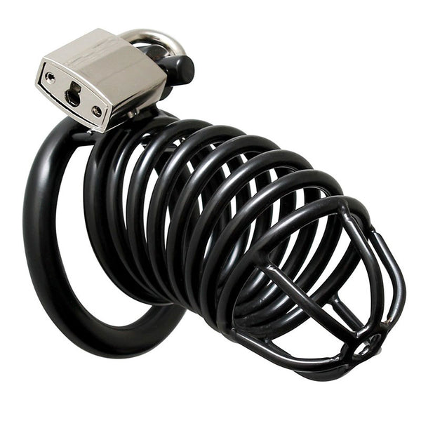 Metal Male Chastity Device With Padlock - Eroticon Ltd