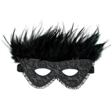 Satin Look Feather Mask - Eroticon Ltd