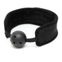 Black Padded Mouth Gag With Breathable Ball - Eroticon Ltd