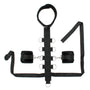 Black Padded Collar With Restraint Line And Cuffs - Eroticon Ltd
