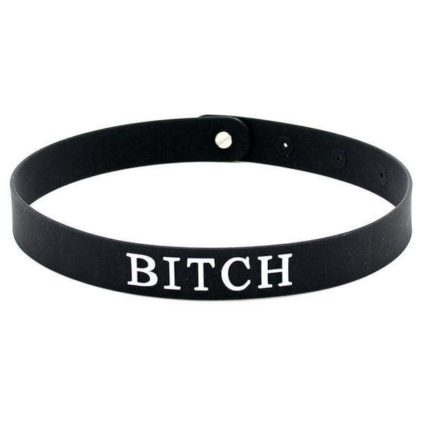 Black Silicone Bitch Collar - Eroticon Ltd