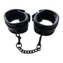 Rouge Padded Leather Ankle Cuffs Black - Eroticon Ltd