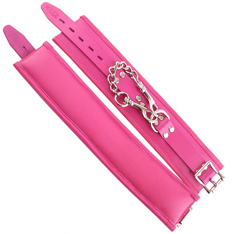 Rouge Garments Ankle Cuffs Padded Pink - Eroticon Ltd