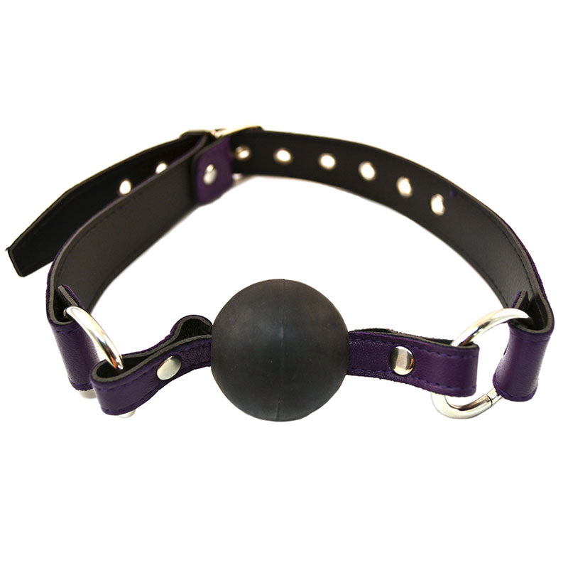 Rouge Garments Ball Gag Purple - Eroticon Ltd