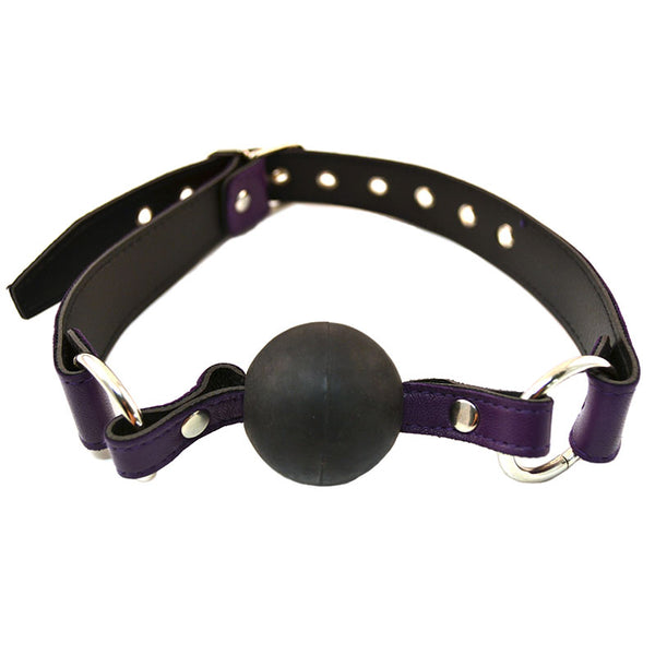 Rouge Garments Ball Gag Purple - Eroticon Ltd