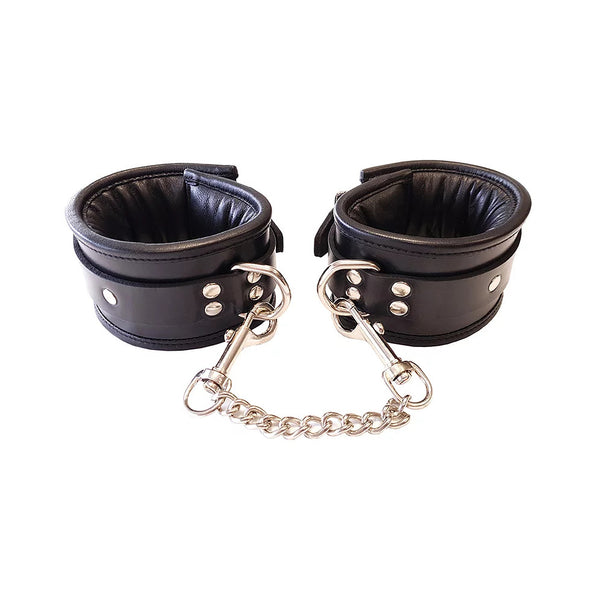 Rouge Garments Wrist Cuffs Padded Black - Eroticon Ltd