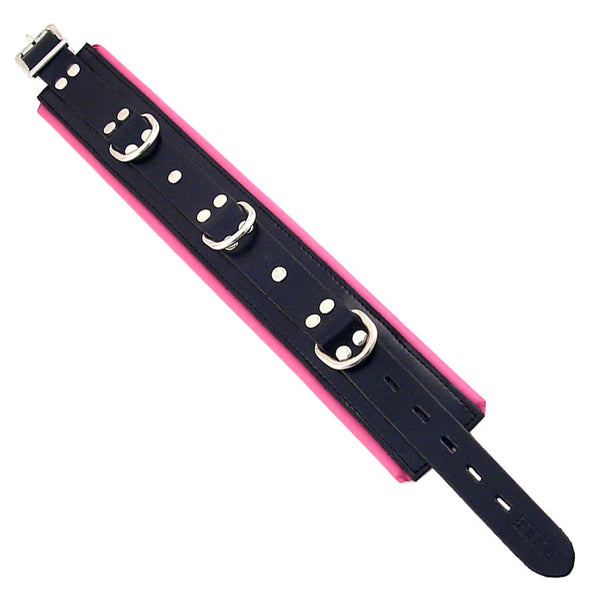 Rouge Garments Black And Pink Padded Collar - Eroticon Ltd