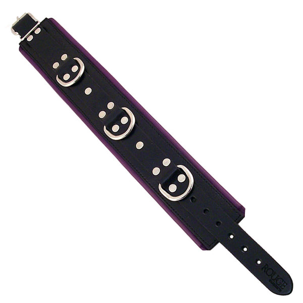 Rouge Garments Black And Purple Padded Collar - Eroticon Ltd